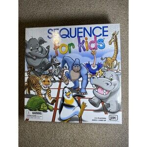 Sequence for Kids Board Game Jax 2018 Animal Strategy Complete